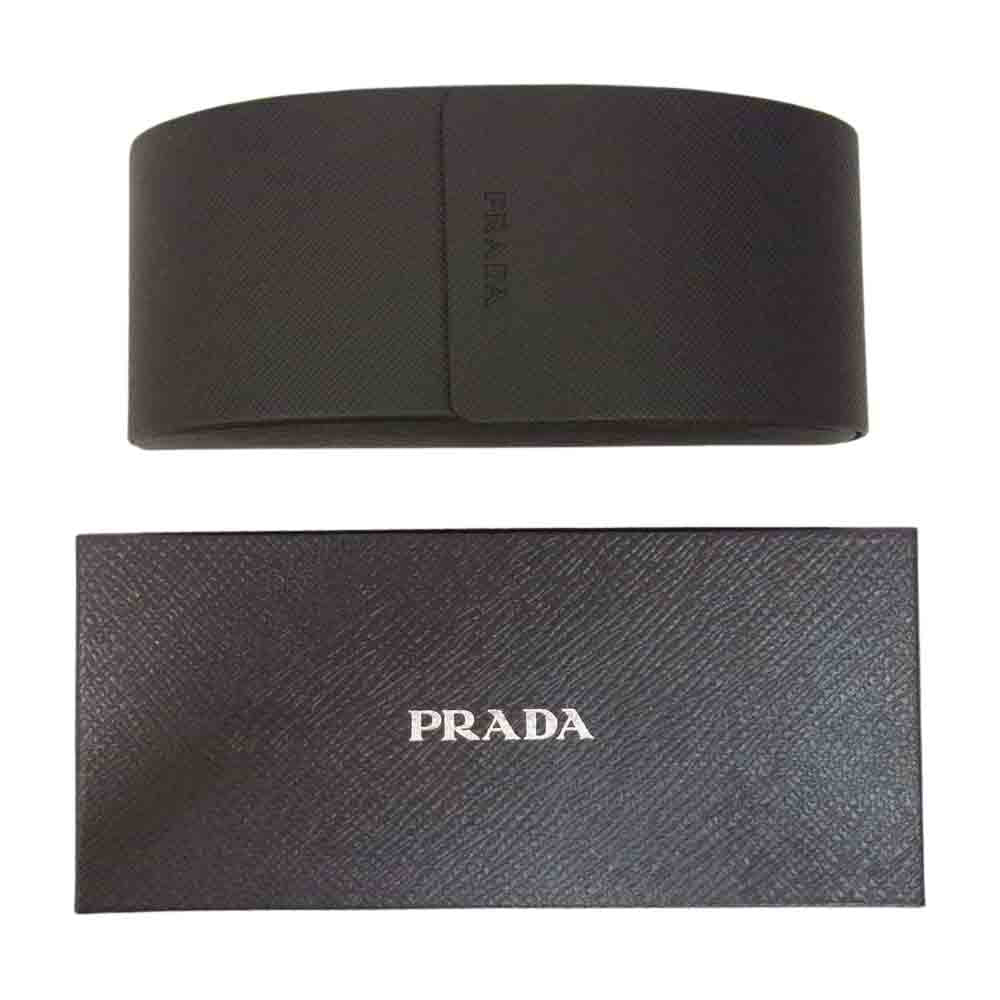 PRADA プラダ 01A-8C1 SPR 56X 46□24 140 3N ガンメタル アイウェア サングラス ダークブラウン系【美品】【中古】