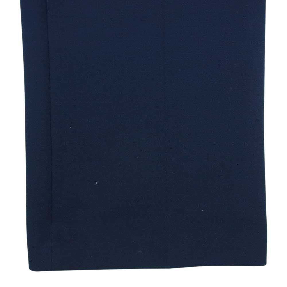 KENZO ケンゾー FA62PA0269CD 国内正規品 ストレッチウール フレア ワイド スラックス パンツ ダークネイビー系 38【新古品】【未使用】【中古】