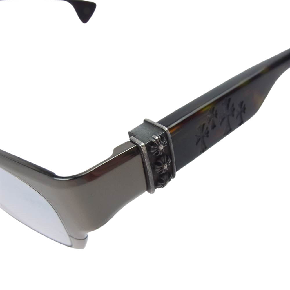 CHROME HEARTS クロムハーツ(原本無) 度入り DIXON YU-A アイウェア サングラス 眼鏡 メガネ 56□17-136【中古】