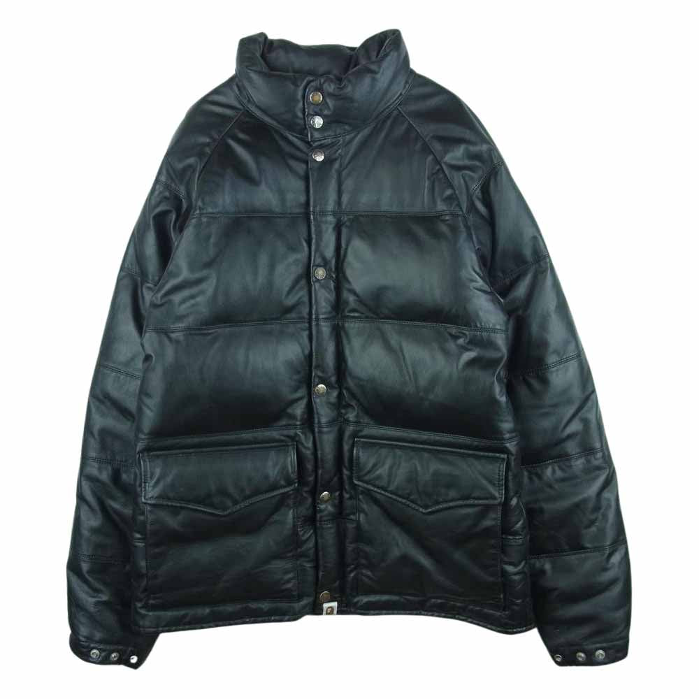 A BATHING APE アベイシングエイプ COWHIDE カウハイド 牛革 レザー 