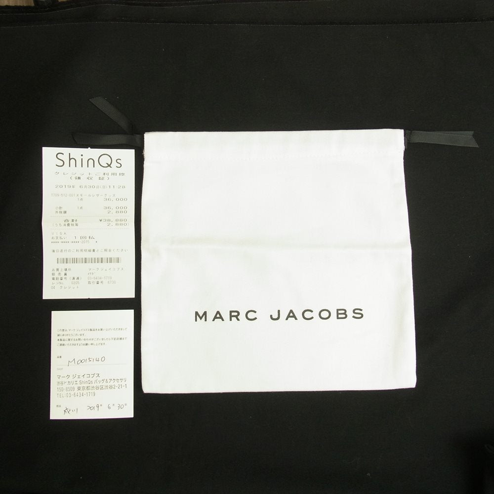 MARC JACOBS マークジェイコブス スヌーピー ラウンドジップ ウォレット 財布 ブラック系【美品】【中古】
