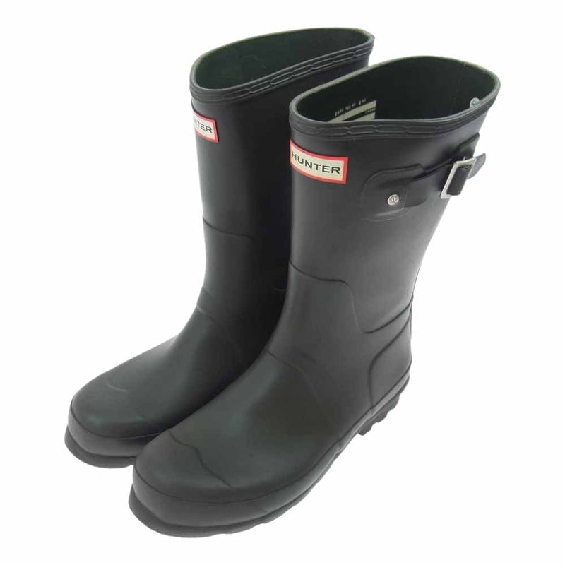 HUNTER ハンター MFS9000RMA Mens Original Short Rain Boots メンズ オリジナル ショート レイン  ブーツ カーキ系 UK9【中古】