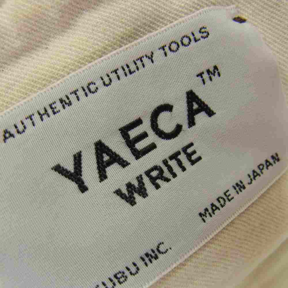 YAECA ヤエカ WRITE ライト BACKETS BAG バケット コットンリネン トートバッグ グリーン系【中古】