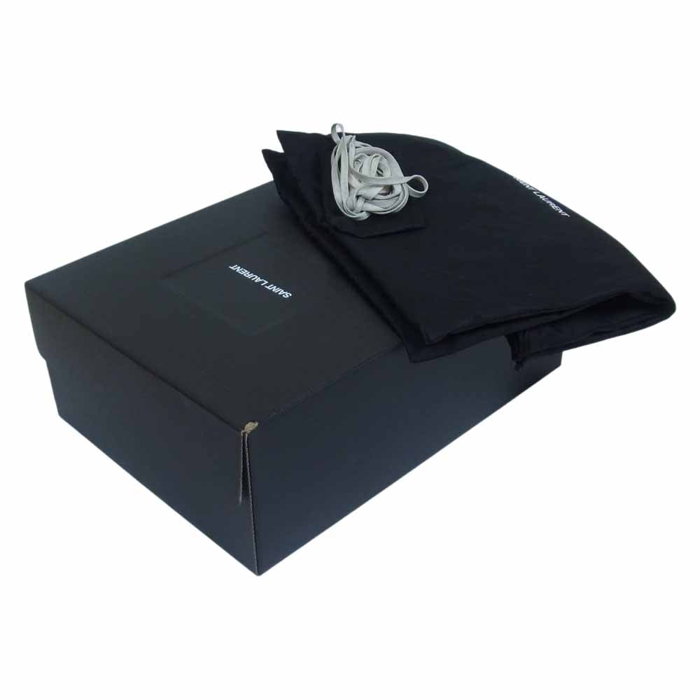 SAINT LAURENT サンローラン 553582 BEDFORD MID TOP BANDANA バンダナ キャンバス スニーカー レッド系 42【中古】