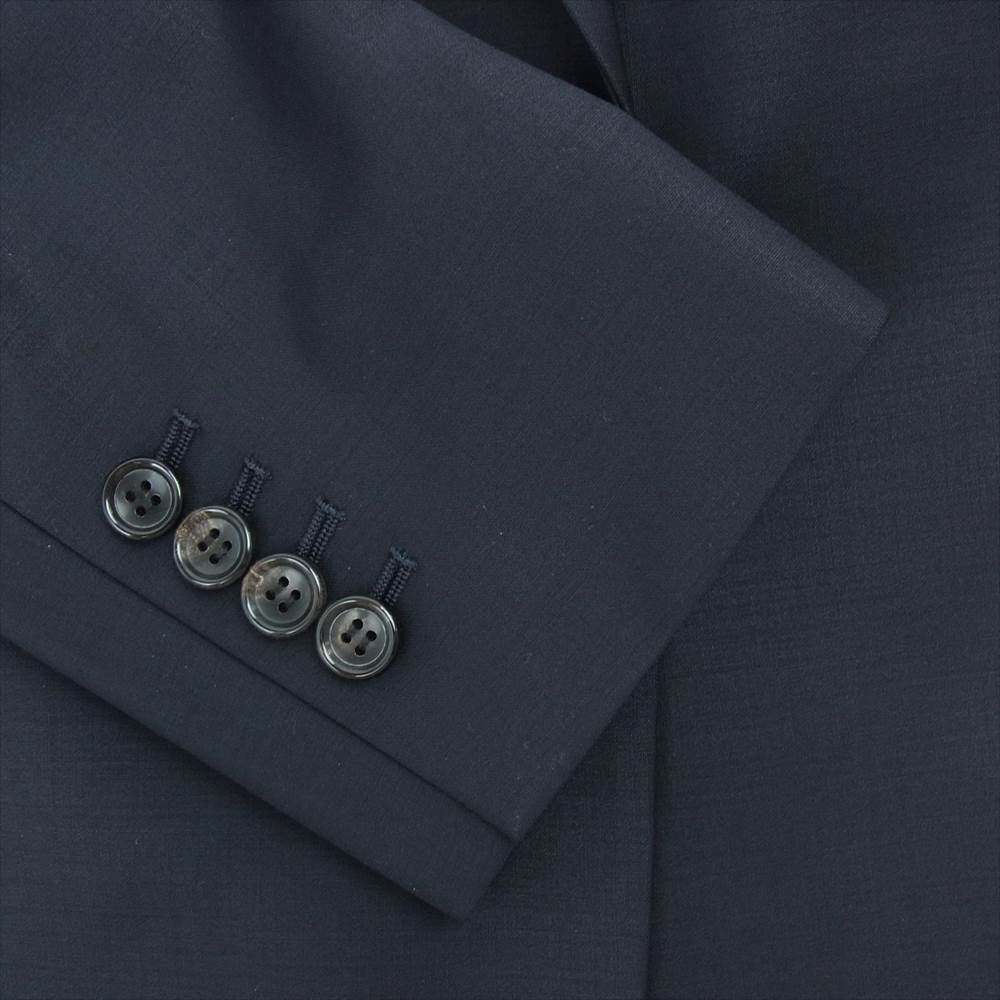 theory セオリー LUXE リュクス Executive Bergman3 Moira 背抜き 1B テーラードジャケット セミフレアパンツ セットアップ ダークネイビー系 44【中古】