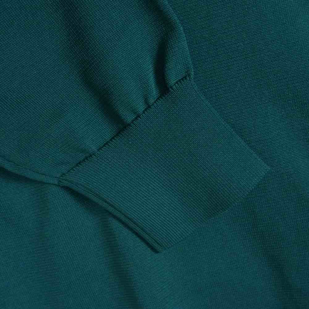 kolor カラー 22SS 22SCM-N03301 contrast-collar knit jumpe コントラスト セーター グリーン系 3【新古品】【未使用】【中古】