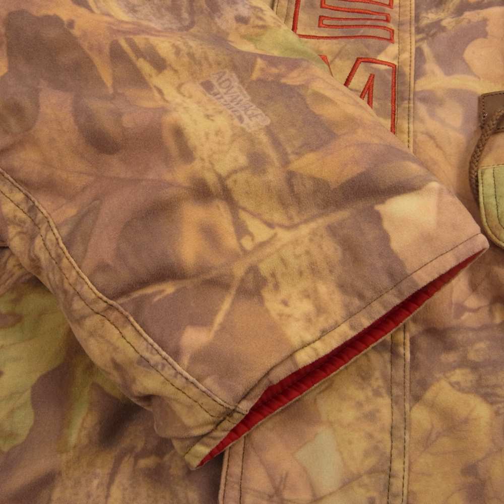 Supreme シュプリーム 19AW Spellout N-3B Parka 迷彩 カモ柄 スペルアウト N3B パーカー ブラウン系 S【極上美品】【中古】