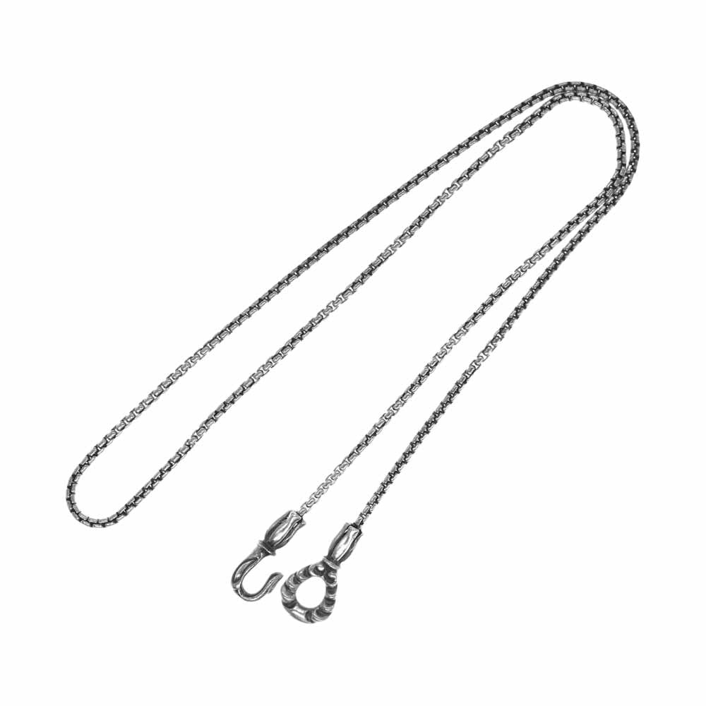 LONE ONES ロンワンズ ネックレス ギャランティ付属 MFNH-0002 S MF Hooks Small Box Chain メイティング フライト ボックスチェーン スモール シルバー系【中古】 LONE ONES ロンワンズ ギャランティ付属 MFNH-0002 S MF Hooks Small