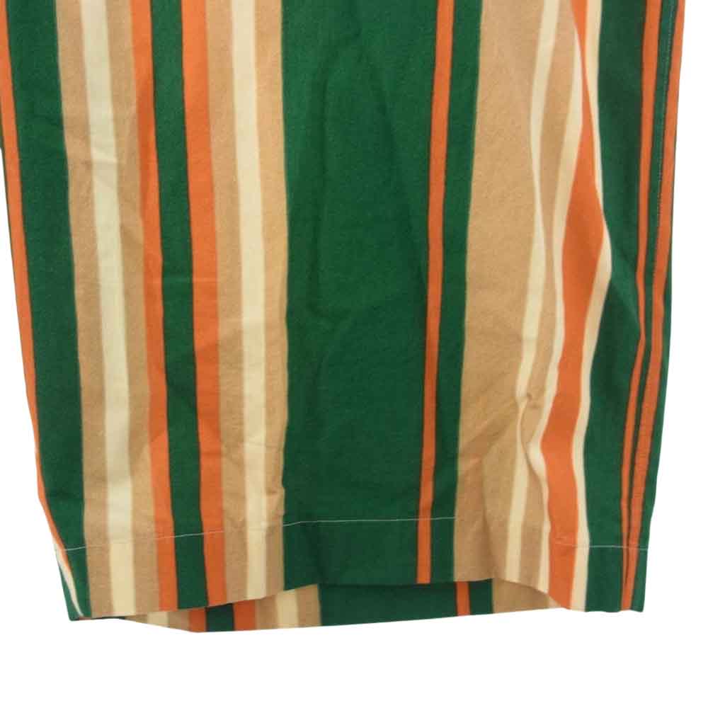 PRADA プラダ 22SS SC567_10EN_F077U_S_221 国内正規品 エメラルドグリーン プリント コットン ショート ジャンプスーツ オレンジ系 グリーン系 ベージュ系 M【中古】