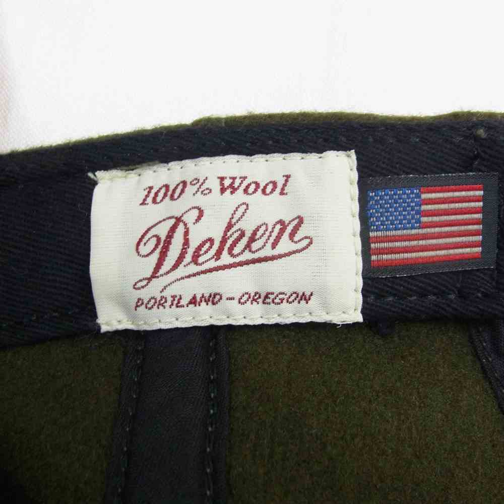 WESCO ウエスコ 100周年記念 × Dehen wool cap ディーエン ウール キャップ ダークカーキグリーン系【中古】