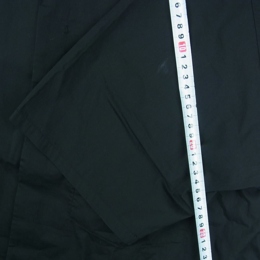 Yohji Yamamoto ヨウジヤマモト Y-3 ワイスリー FS2519 CLASSIC SHORT SLEEVE SHIRT クラシック ショートスリーブ 比翼 ジップカラー 半袖 シャツ ブラック系 L【美品】【中古】