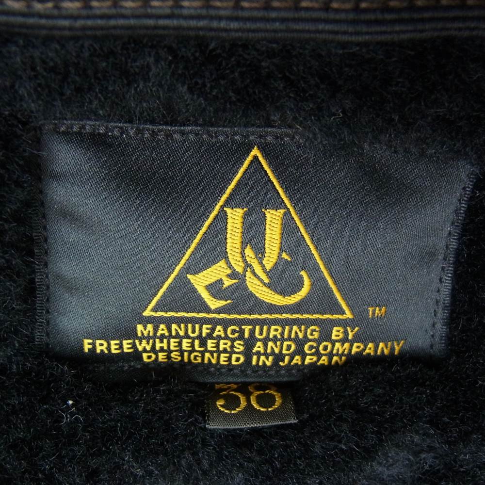 FREEWHEELERS フリーホイーラーズ FLIGHT DECK CREW VEST フライト デッキ クルー ベスト ブラック系 38【中古】