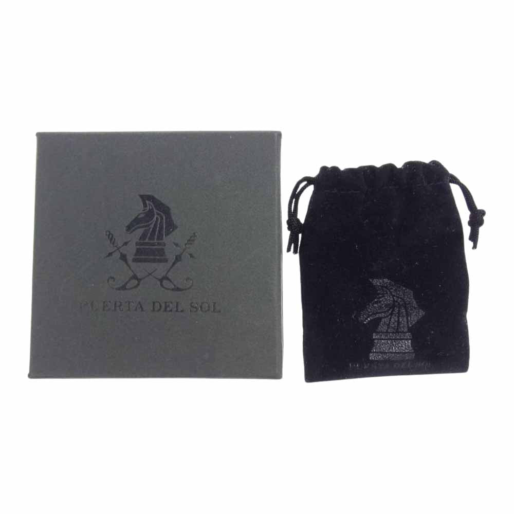 PUERTA DEL SOL プエルタデルソル NE456 チェス ナイト エンブレム チャーム ネックレス w/ ダイヤモンド シルバー系【中古】