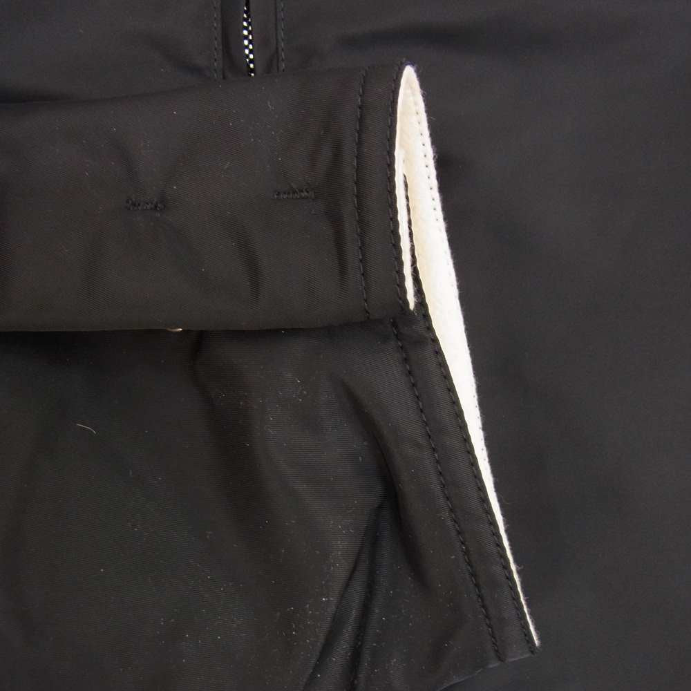 VALENTINO ヴァレンティノ WV0CJG857U9 国内正規品 ウールライニング ナイロン ジップ ブルゾン ブラック系 48【中古】