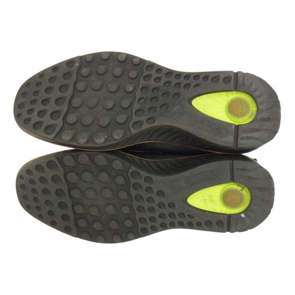 エコー 83641401001 ST.1 Hybrid Slip-on ハイブリッド スリッポン ローファー レザーシューズ ブラック系 US8【中古】