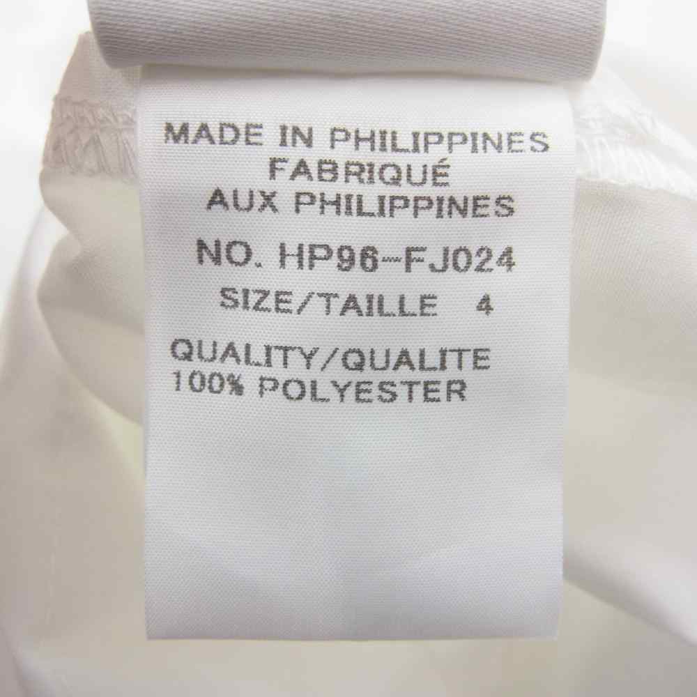 ISSEY MIYAKE イッセイミヤケ HOMME PLISSE オムプリッセ HP96-FJ024 プリーツ加工 半袖 エッジシャツ ホワイト系 4【中古】