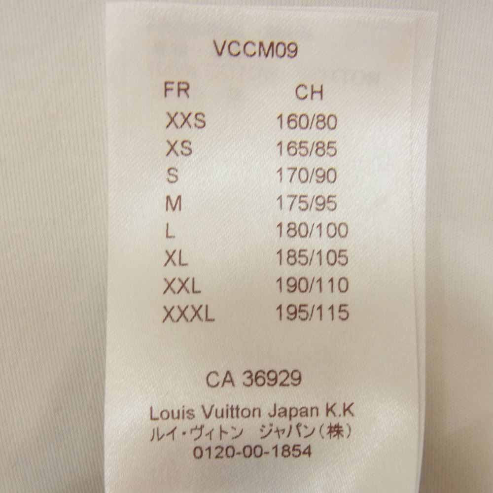 LOUIS VUITTON ルイ・ヴィトン RM162 CMS HAY62W 国内正規品 胸サークルプリント 長袖 シャツ ホワイト系 XL【中古】