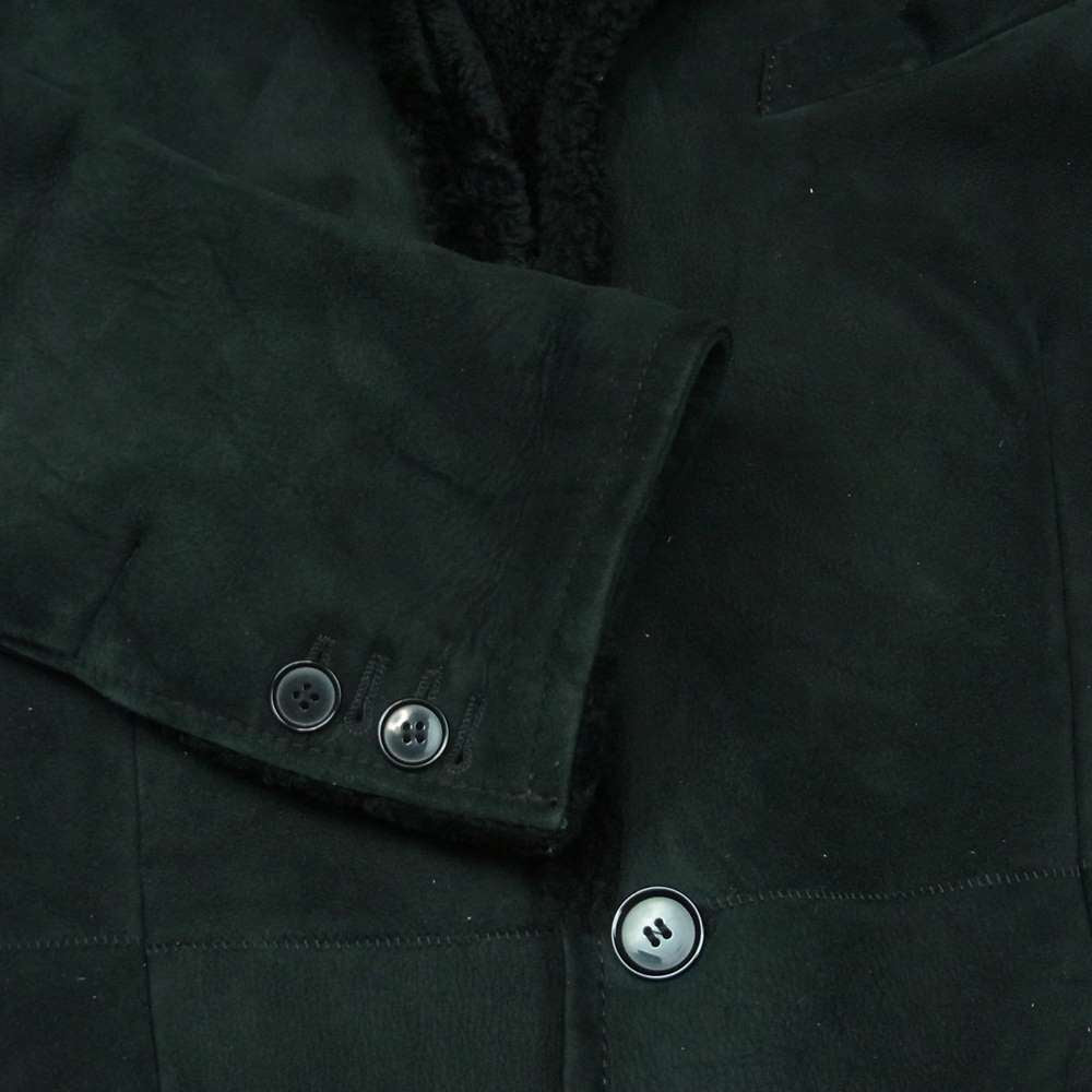 DOLCE&GABBANA ドルチェアンドガッバーナ G2703L 国内正規品 リアルムートン レザー ジャケット イタリア製 ブラック系 44【中古】