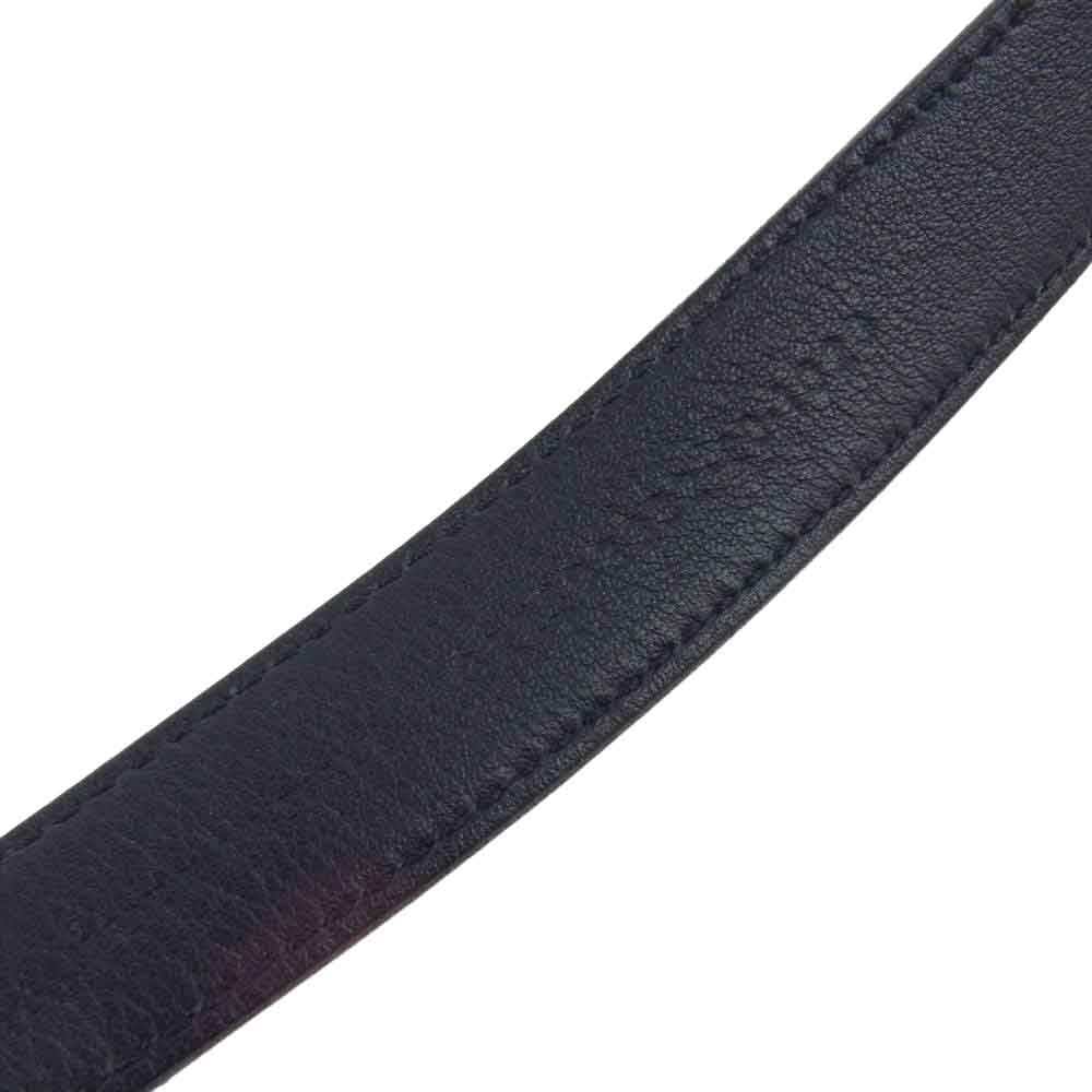 SAINT LAURENT サンローラン ナロー ベルト ブラック系【中古】