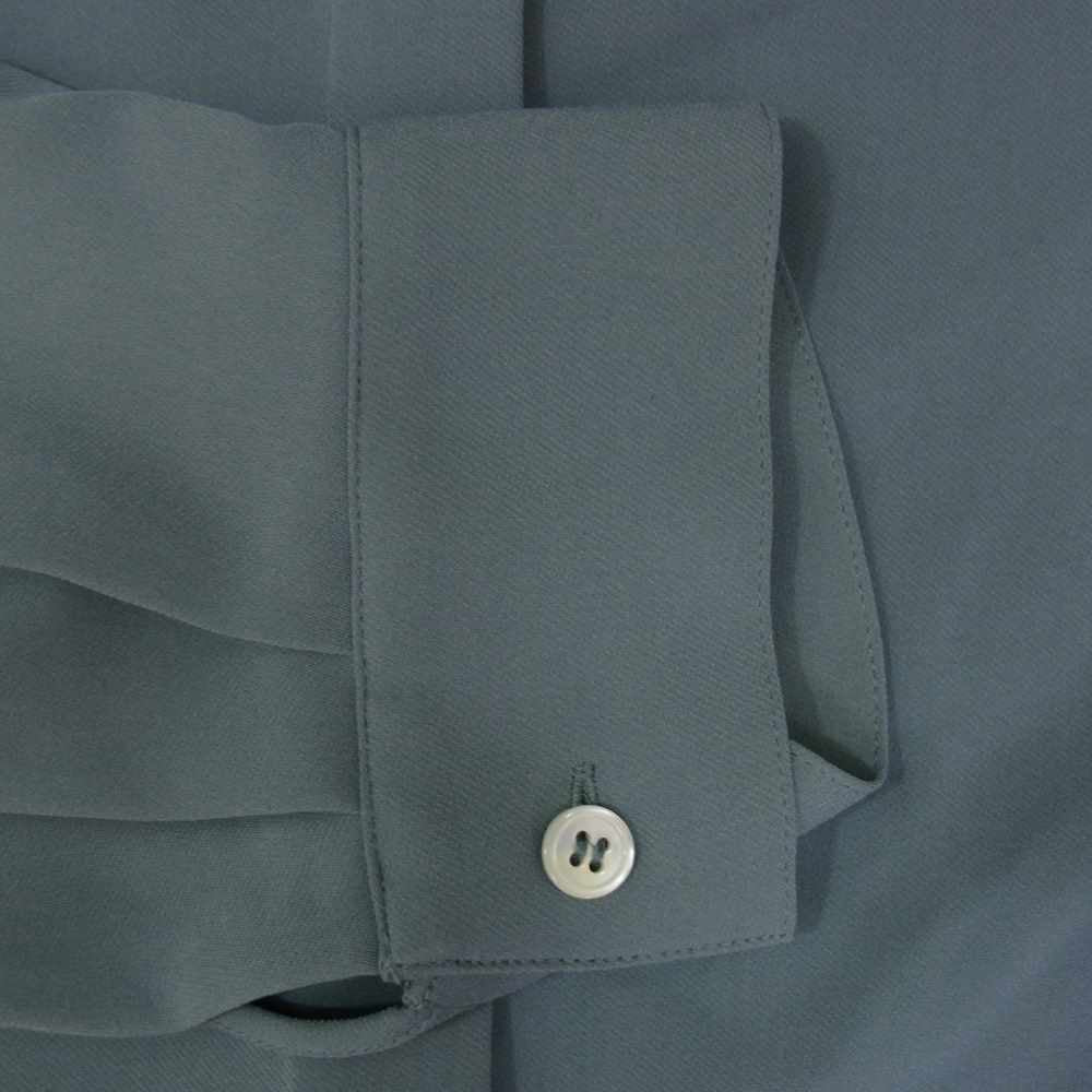 theory セオリー LUXE リュクス 20SS 03-0108250 ウォッシャブル 2WAY ボウタイブラウス グレイッシュブルー系 40【中古】