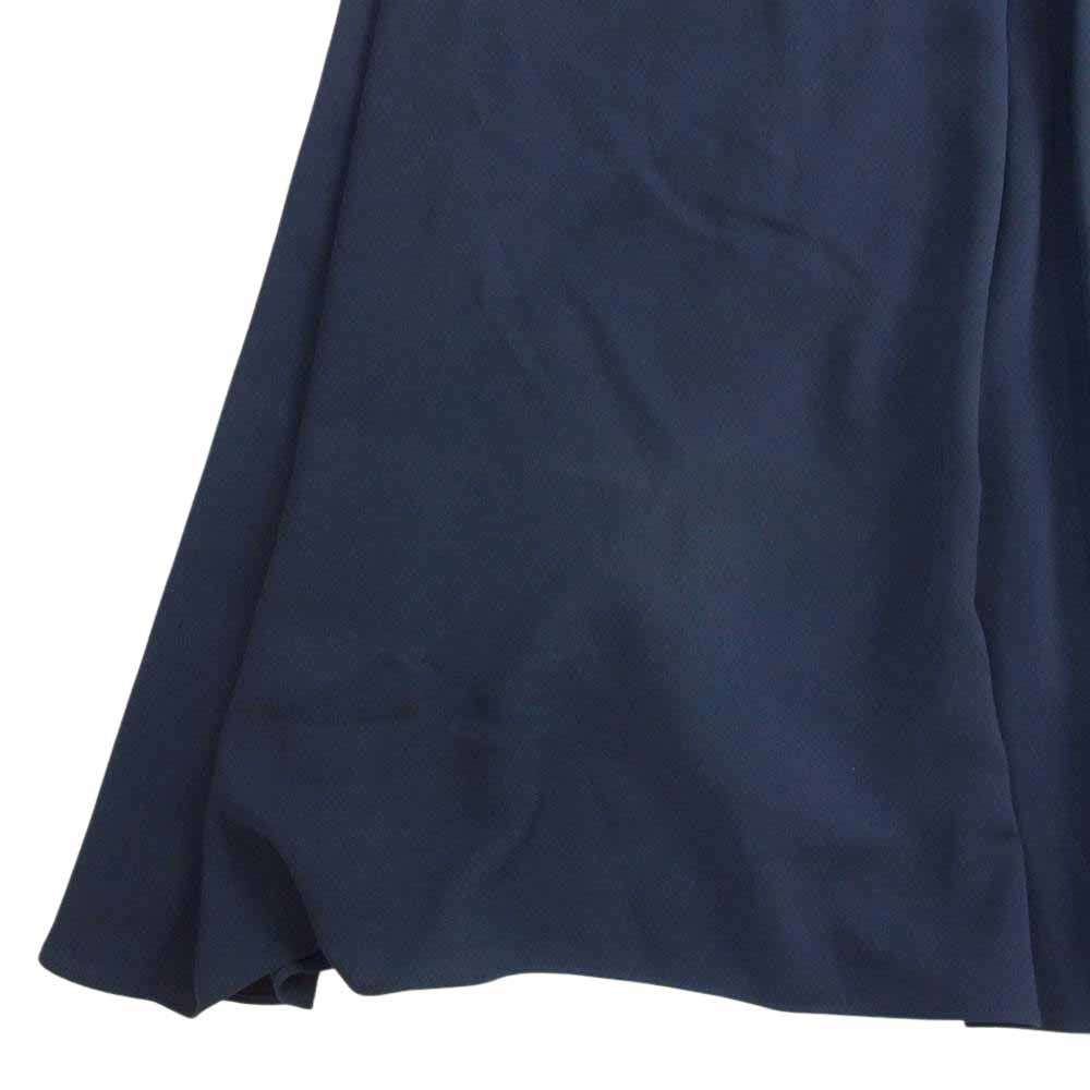 theory セオリー LUXE リュクス 03-9105550 ウォッシャブル ロング ベルテッド ワンピース ネイビー系 40【中古】