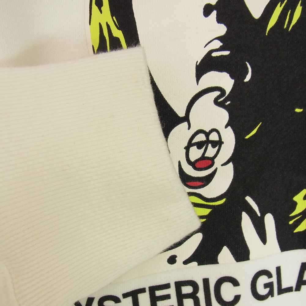 HYSTERIC GLAMOUR ヒステリックグラマー 02203CS13 TOKYOVITAMIN/SOFT CREAMスウェット ホワイト系 XL【中古】