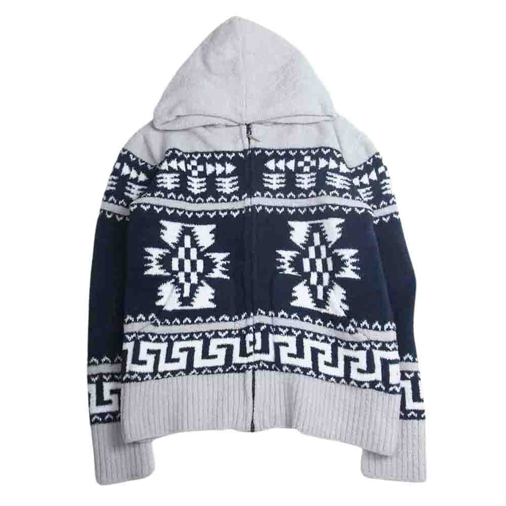 トップス TMT SHAGGY BOA NATIVE PATTERN HOODIE