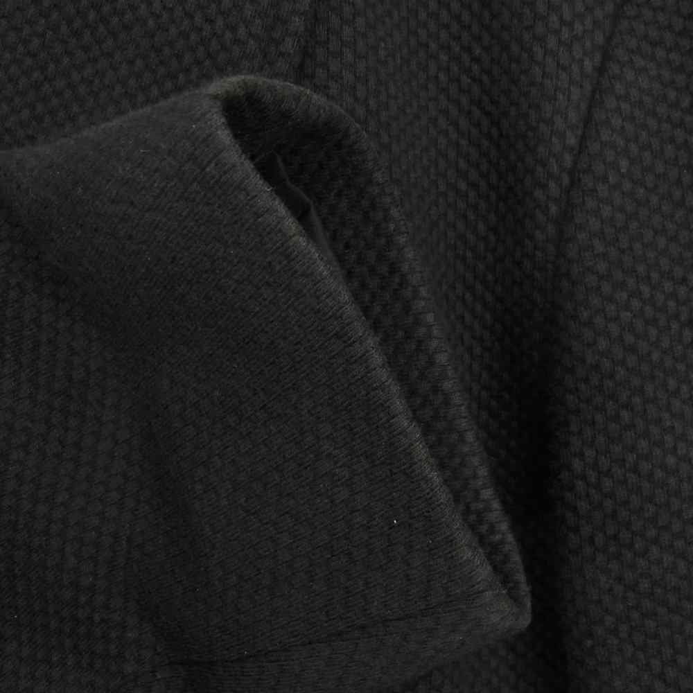 ARMANI COLLEZIONI アルマーニコレッツォーニ SCG870 SCS51 イタリア製 サーマル生地 ニット ストレッチ 2B テーラードジャケット ブラック系 48【中古】