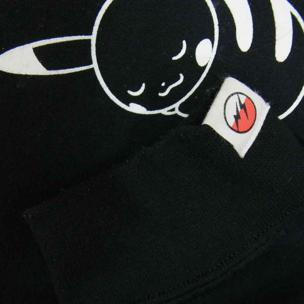 FRAGMENT DESIGN フラグメントデザイン x POKEMON THUNDERBOLT PROJECT PIKACHU HOODIE ポケモン ピカチュー パーカー ブラック系 L【中古】