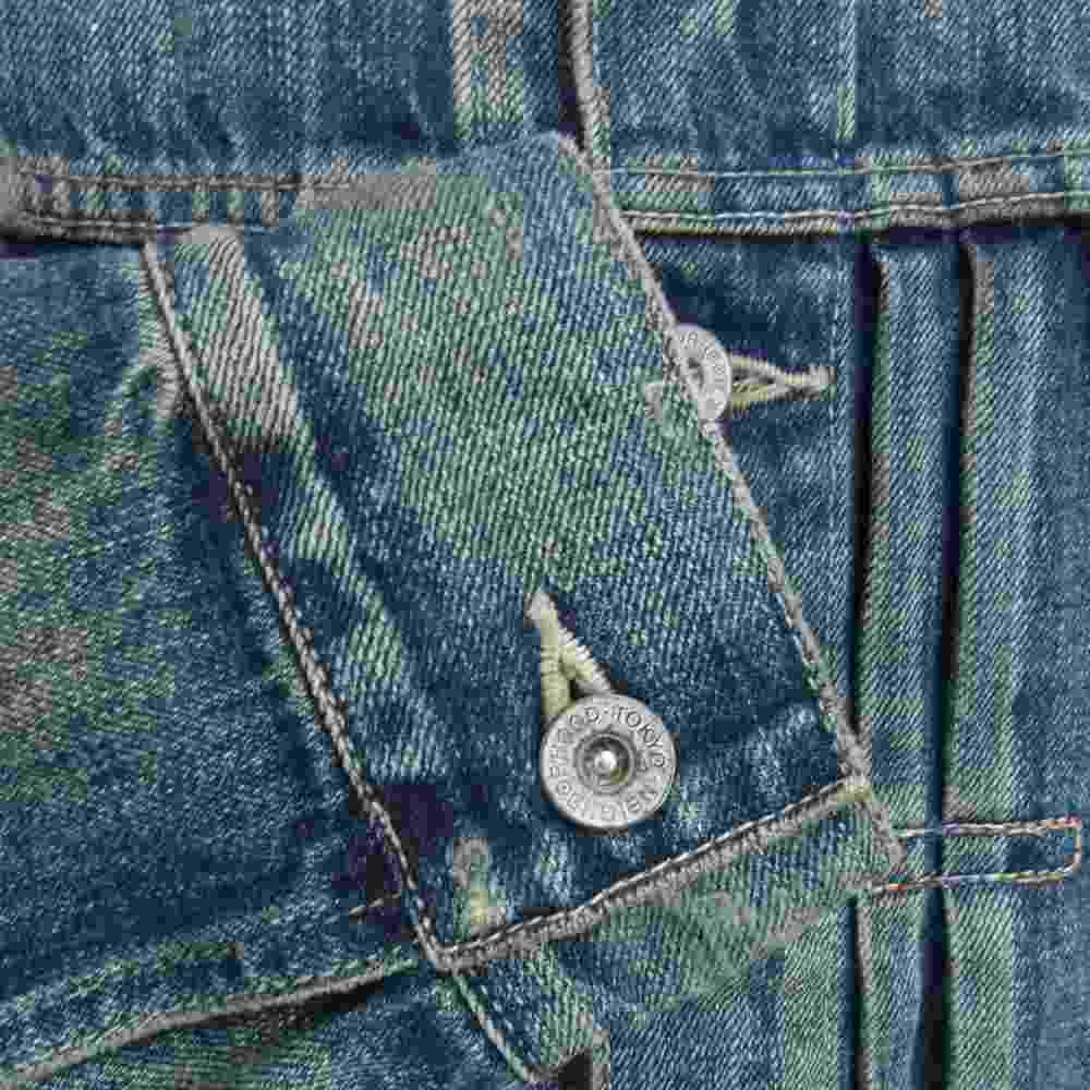 NEIGHBORHOOD ネイバーフッド 221XBNH-JKM01 SAVAGE TYPE-2 C-JK サベージ ペイント ユーズド 加工 2nd デニム ジャケット XL【中古】