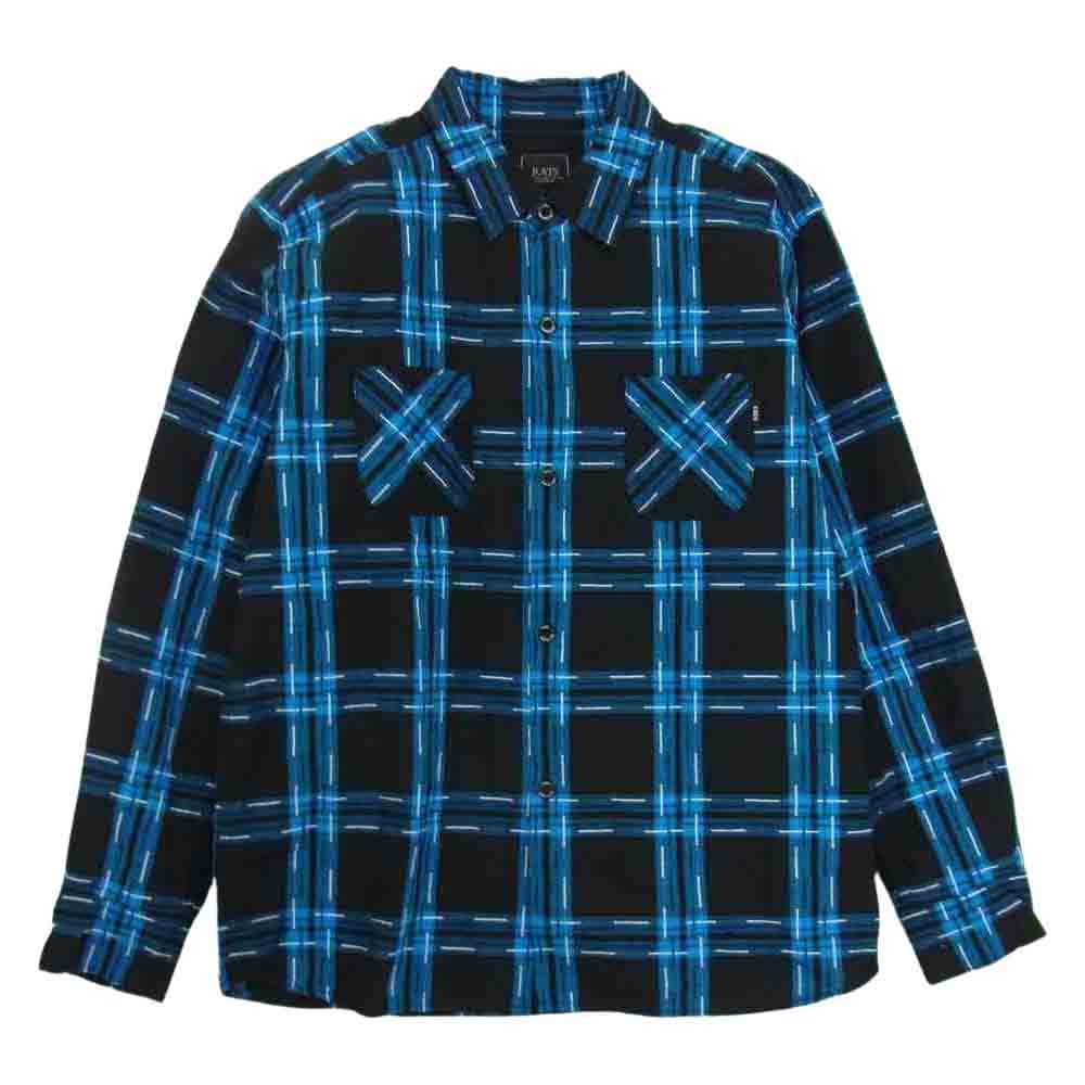 RATS ラッツ 長袖シャツ 21’RS-0205 DOT CHECK SHIRT ドット チェック ブラック系 M【美品】【中古】 RATS ラッツ 21'RS-0205 DOT CHECK SHIRT ドット チェック シャツ
