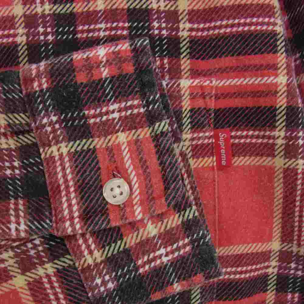 Supreme シュプリーム 20SS Printed Plaid Shirt プリント プレイド チェック 長袖 シャツ レッド系 マルチカラー系 L【中古】