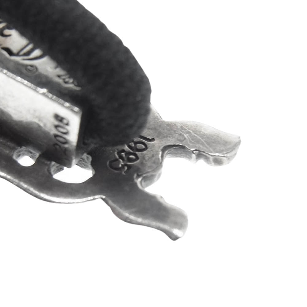CHROME HEARTS クロムハーツ(原本無) HAIRBAND ダガーハート ヘアゴム シルバー系 ブラック系【中古】