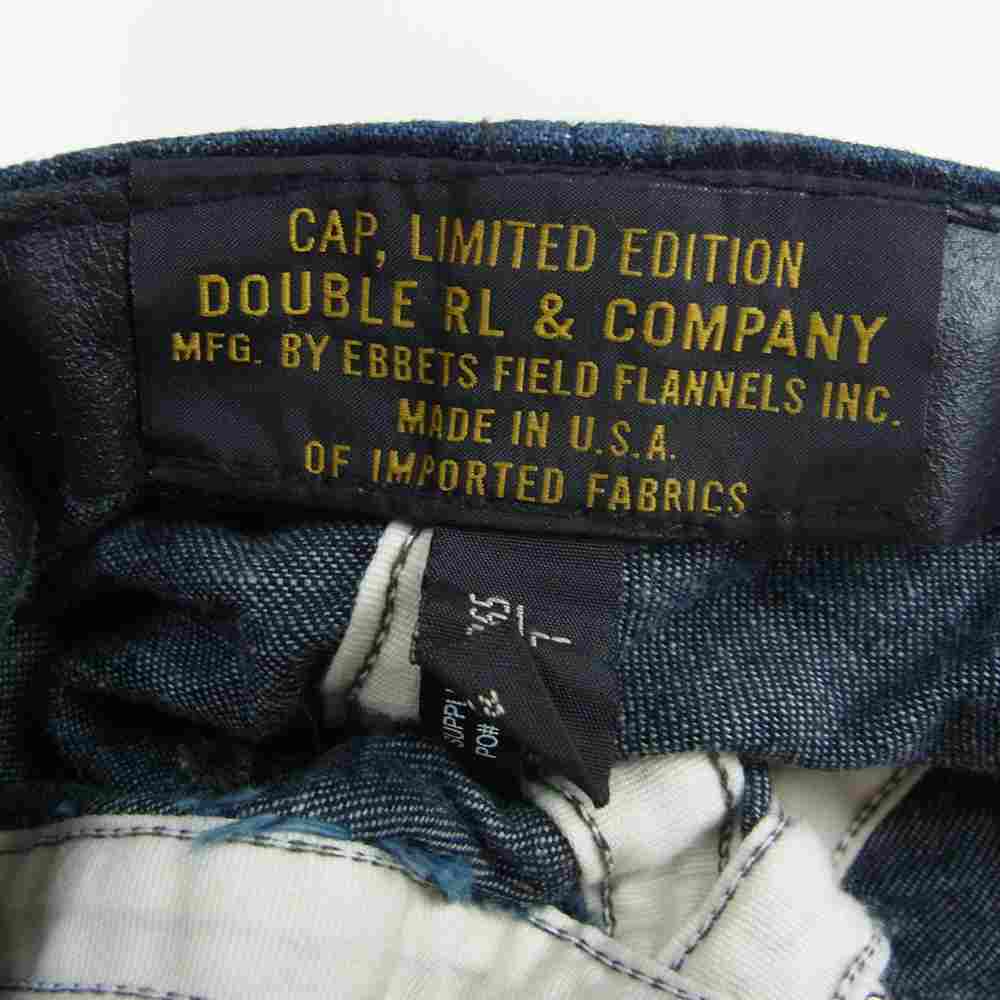 RRL ダブルアールエル USA製 デニム メカニック キャップ インディゴブルー系 L 59【中古】