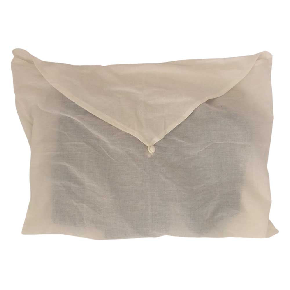 YAECA ヤエカ N゜042 KHADI INDIGO カディコットン ノーカラー プルオーバー シャツ ブルー系 M【極上美品】【中古】
