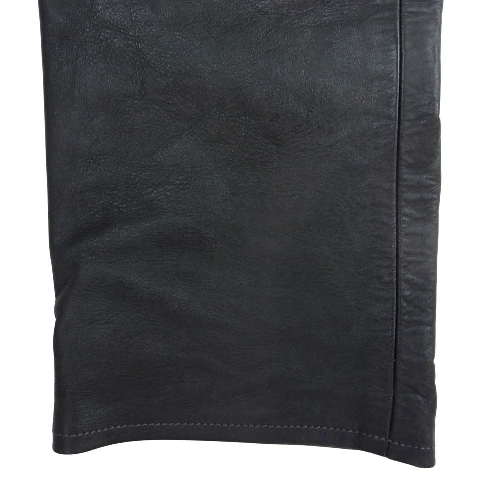 The REAL McCOY'S ザリアルマッコイズ BUCO ブコ J-99 LEATHER PANTS ホースハイド レザー パンツ ブラック系 30【中古】