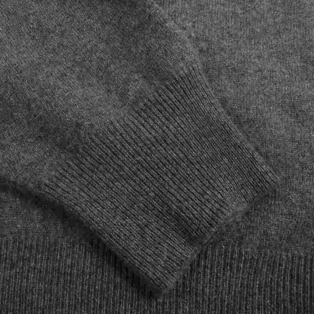 COMOLI コモリ 19AW Q03-06006 カシミヤ スキッパー ニット セーター グレー系 3【中古】