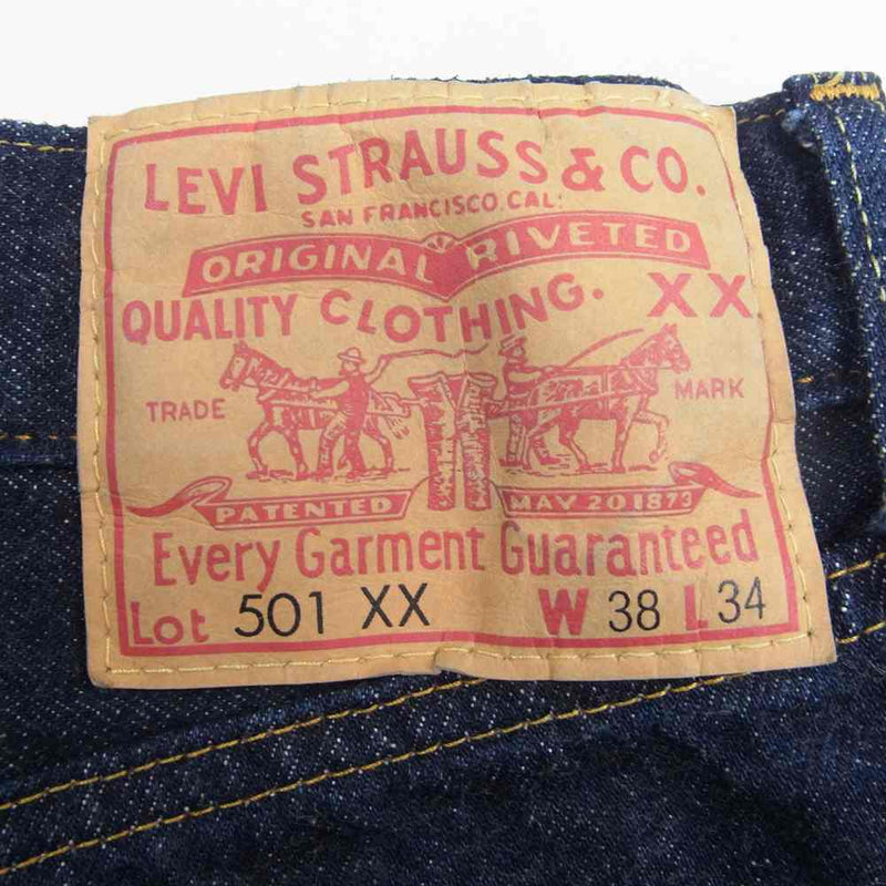 Levi's リーバイス 50155-0055 VINTAGE CLOTHING LVC 501XX 1955年 復刻 デニムパンツ  インディゴブルー系 38【中古】