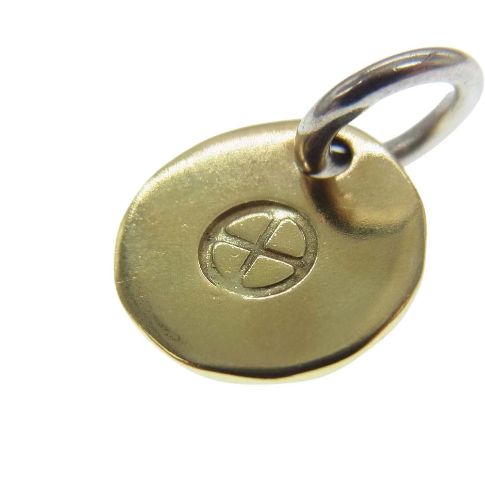 WINGROCK ウィングロック K18 全金 メタル タタキ ペンダント トップ ゴールド系【中古】