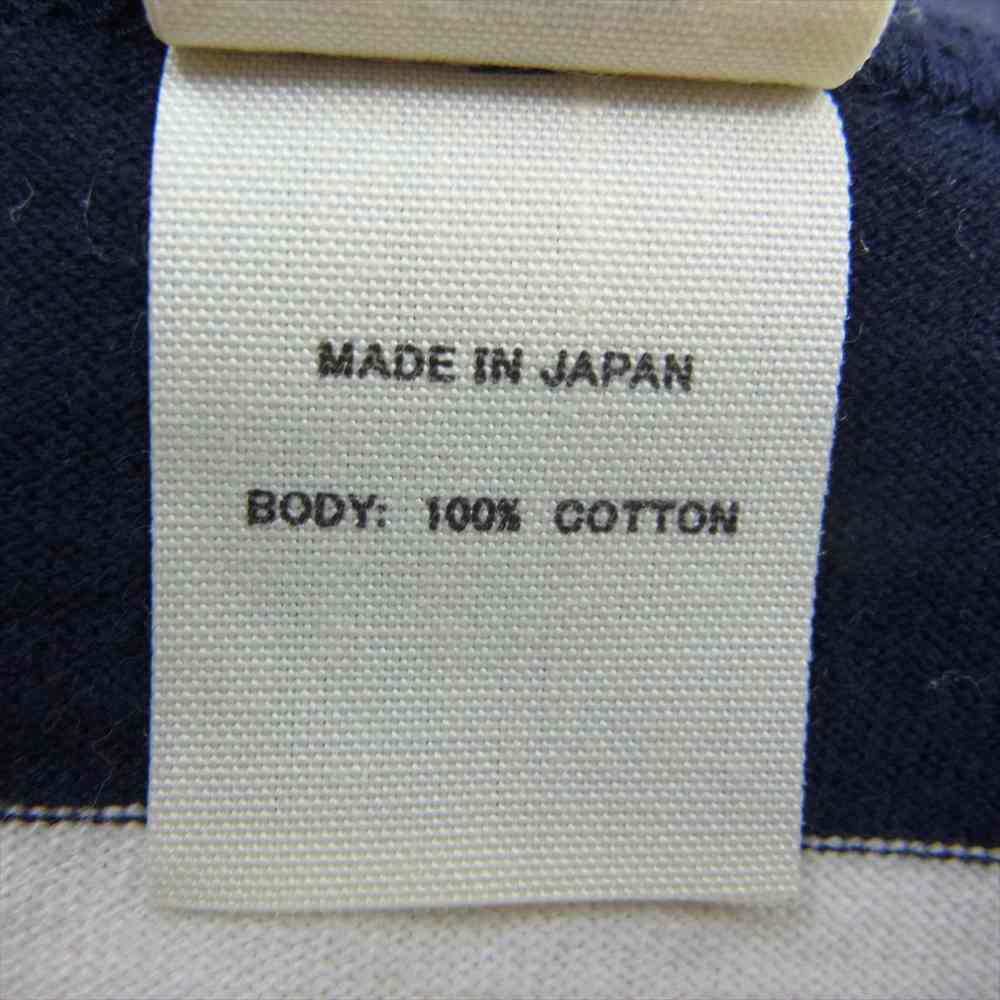 TOY'S McCOY トイズマッコイ ポケット付き ボーダー Tシャツ ネイビー系 ホワイト系 S【中古】