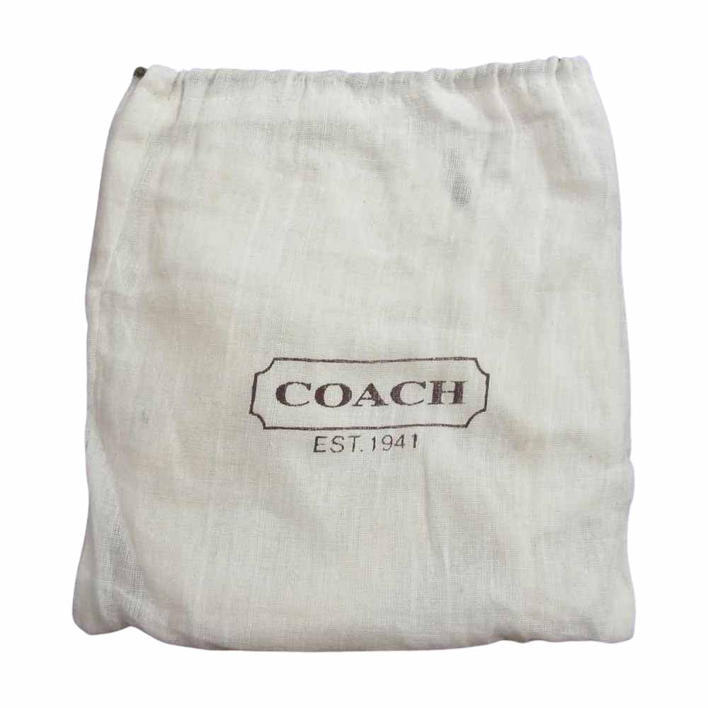 COACH コーチ シグネチャー ロゴ 総柄 レザー 三つ折り 財布 ウォレット ベージュ系【中古】