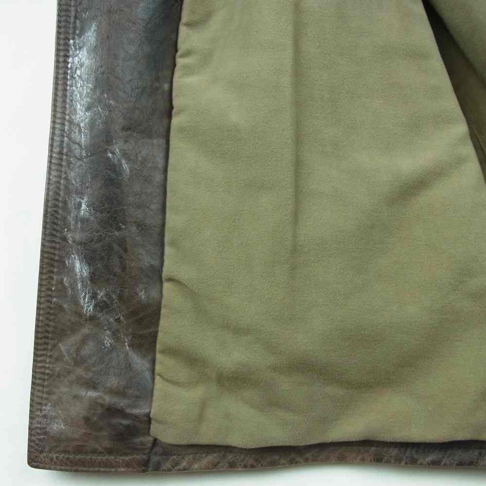 BELSTAFF ベルスタッフ 国内正規品 イタリア製 BLACK PRINCE ブラック プリンス レザー Pコート ピーコート ダークブラウン系 M【中古】