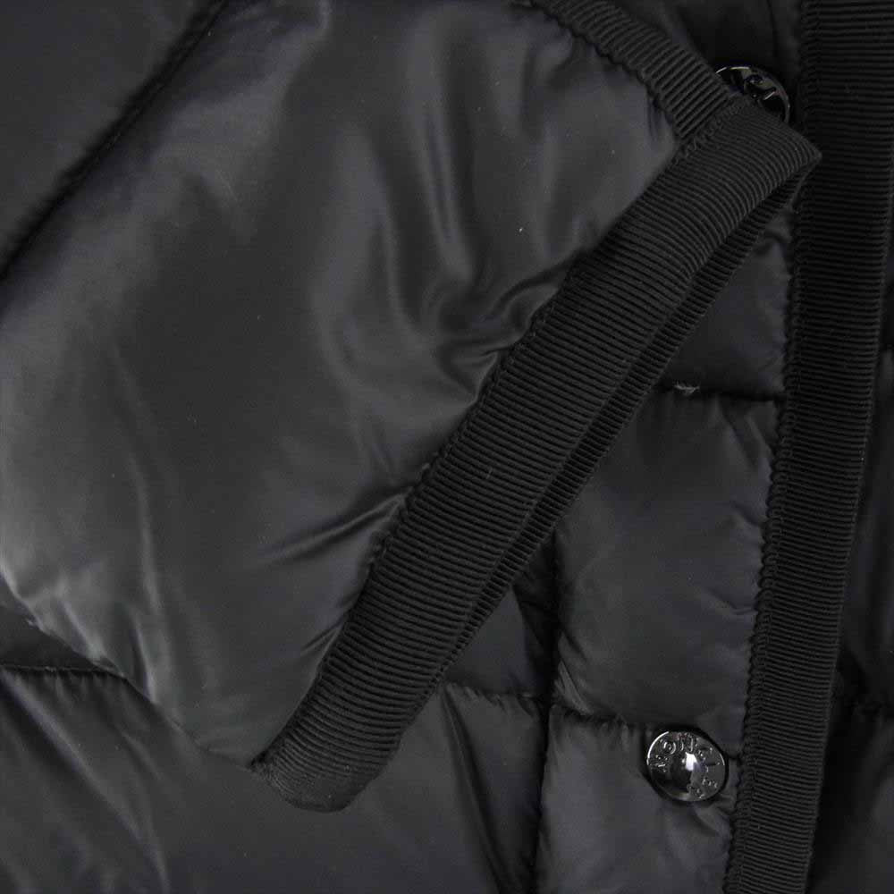 MONCLER モンクレール HERMINE エルミンヌ ダウン コート ブラック ブラック系 TG0【極上美品】【中古】