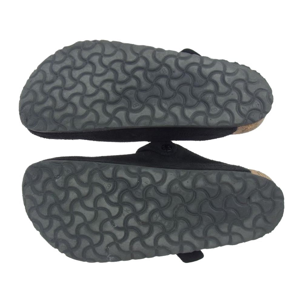 BIRKENSTOCK ビルケンシュトック Boston ボストン スエード レザー サンダル ブラック系 ブラウン系 41【中古】