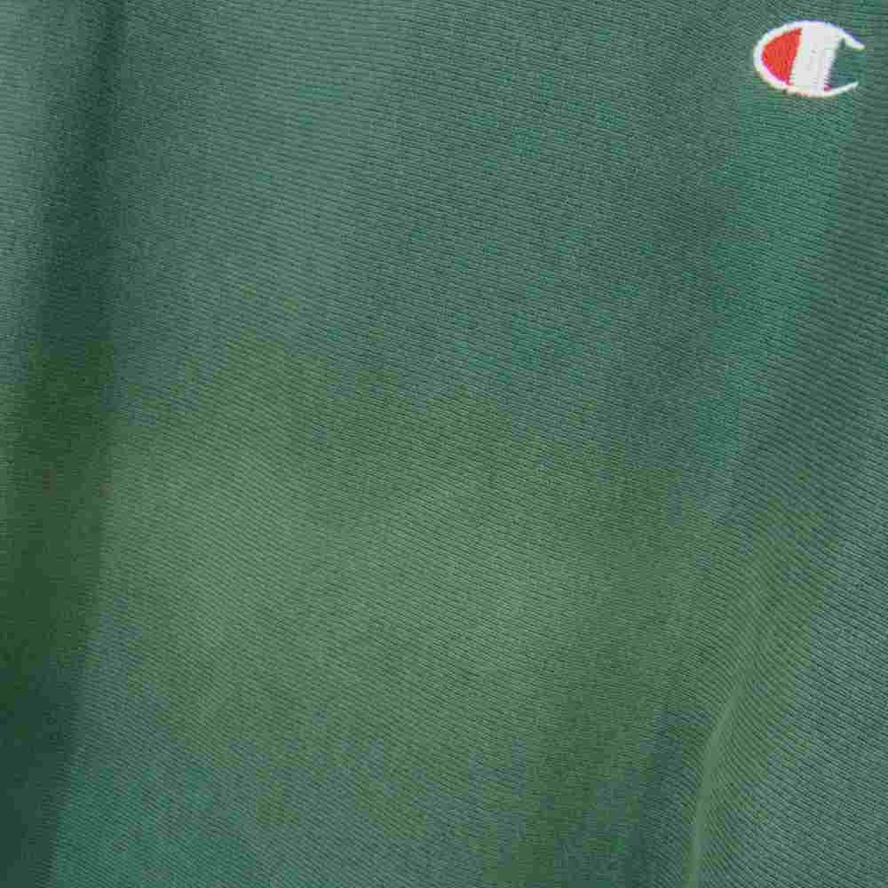 Champion チャンピオン 80s 目有り リバースウィーブ クルーネック スウェット トレーナー グリーン系 L【中古】