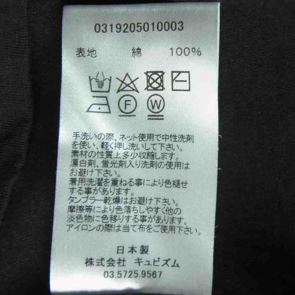 VISVIM ビズビム 19AW 0319205010003 WMV SWITCH JUMBO TEE ジャンボ 半袖 Tシャツ ホワイト系 ブラック系【中古】