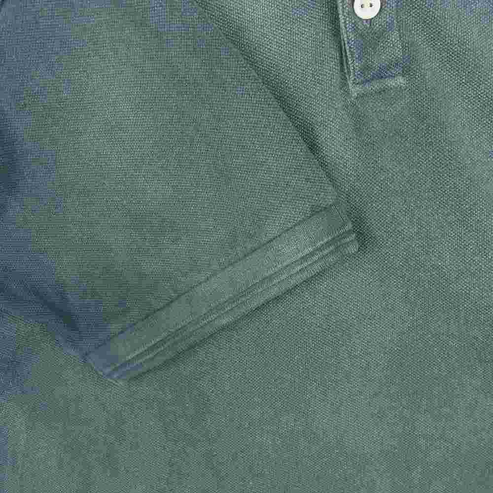 VISVIM ビズビム 22AW 0122205010016 JUMBO WELLER S/S DMGD ダメージ加工 ジャンボ ポロシャツ グレー系 1【極上美品】【中古】