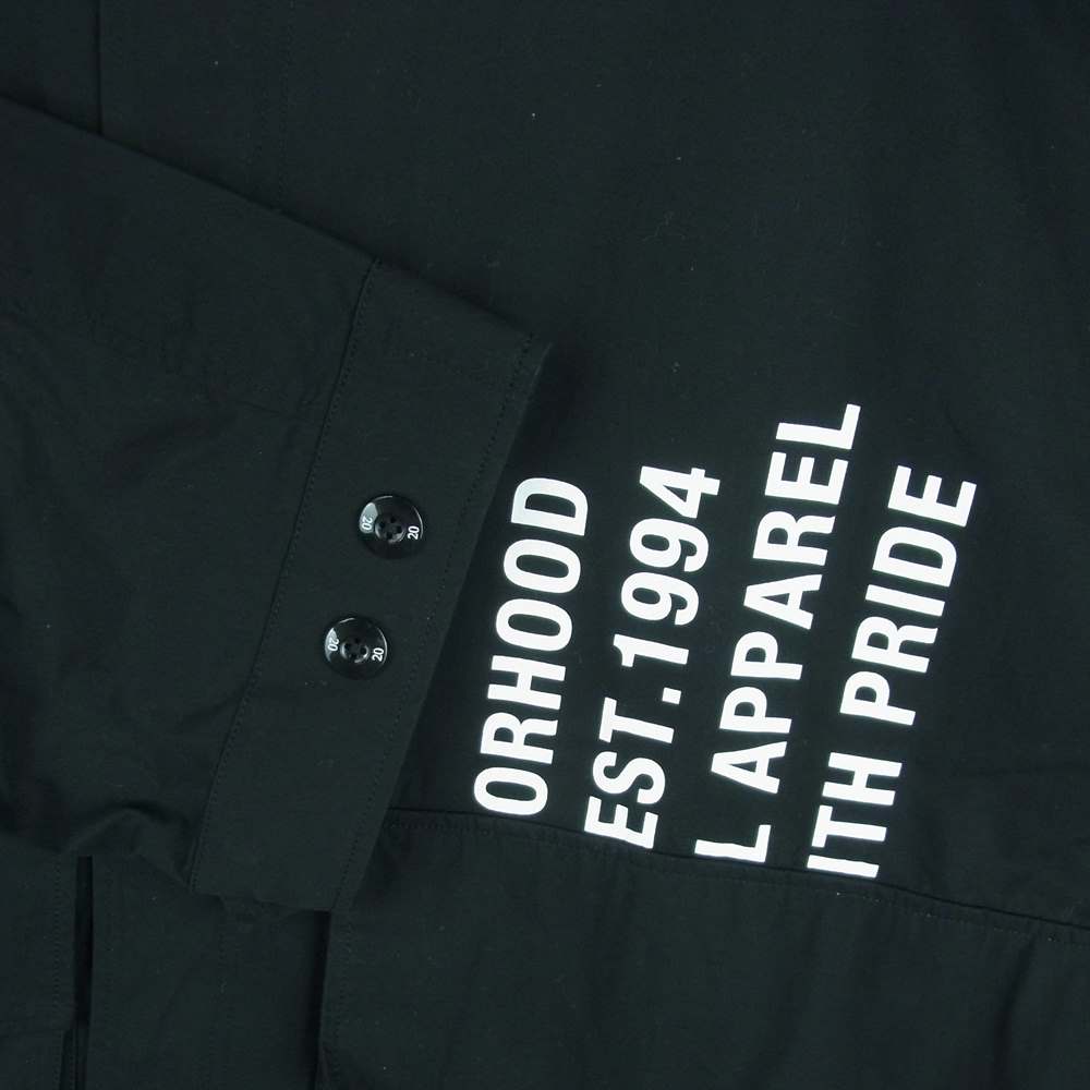 NEIGHBORHOOD ネイバーフッド 221SPNH-JKM01 WEATHER SHORT/CN-JK ウェザー スタンドカラー ショート コート ジャケット ブラック系 L【中古】