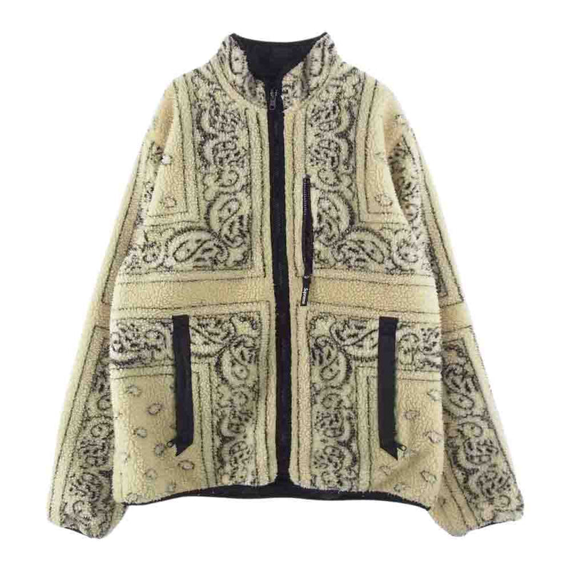 reversible bandana fleece jacket L