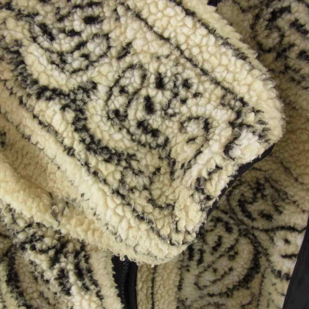 Supreme シュプリーム 17AW Reversible Bandana Fleece Jacket リバーシブル バンダナ フリース ジャケット オフホワイト系 L【中古】